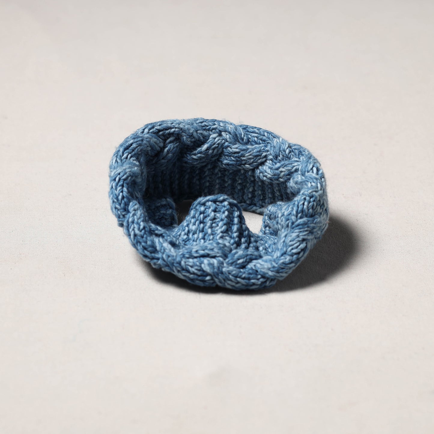 Blue - kullu karishma hand knitted merino wool headband 22