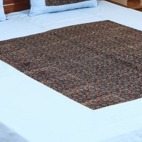 Blue - running stitch with modal silk patch cotton bedsheet