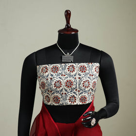 Red - Nazaakat Kota Doria Cotton Plain Saree with Blouse & Jewellery Set 113