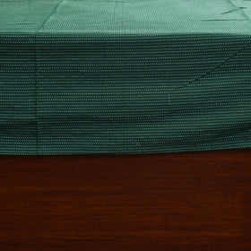 Green Running Stitch with Ajrakh Modal Silk Patch Cotton Bedsheet Set