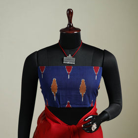 Red - Nazaakat Kota Doria Cotton Plain Saree with Blouse & Jewellery Set 114