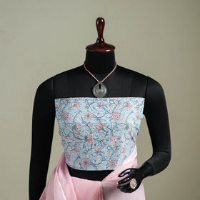 Pink - Nazaakat Kota Doria Cotton Plain Saree with Blouse & Jewellery Set 117