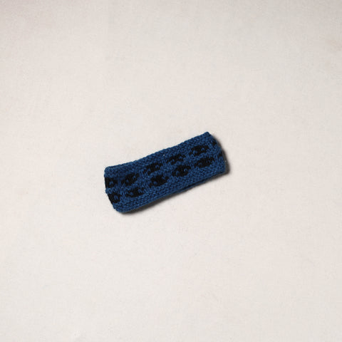 Blue - kullu karishma hand knitted merino wool headband 36