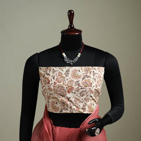 Pink - Nazaakat Kota Doria Cotton Plain Saree with Blouse & Jewellery Set 123