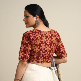 Buy Kalamkari Block Printed Cotton Stitched Blouse Online at iTokri.com