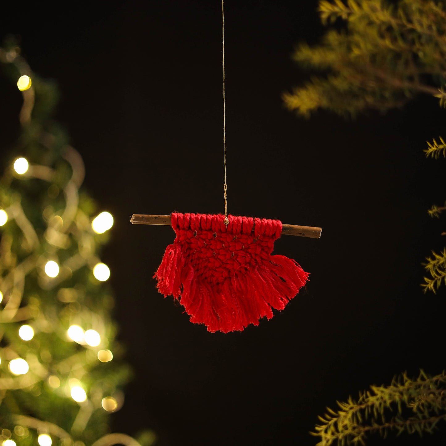 Handmade Macrame hanging Christmas Decor Ornament 21