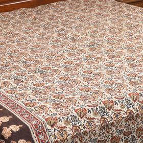 Orange - multicolor - pedana kalamkari cotton double bed