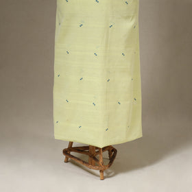 Green Jamdani Cotton Dress Material with Jewellery Set