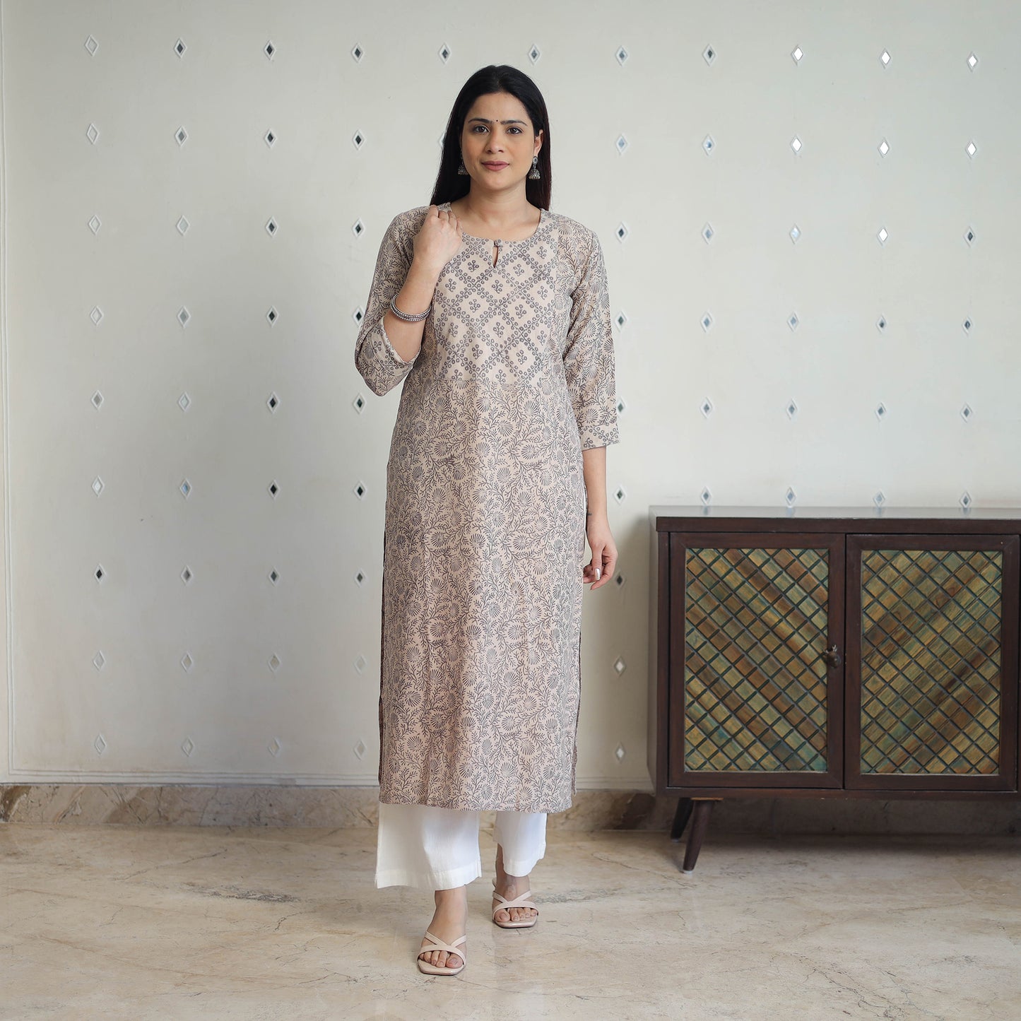 kalamkari woolen kurta