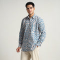 Buy Hand Batik Printed Cotton Men Full Sleeve Shirt 13 Online l iTokri.com