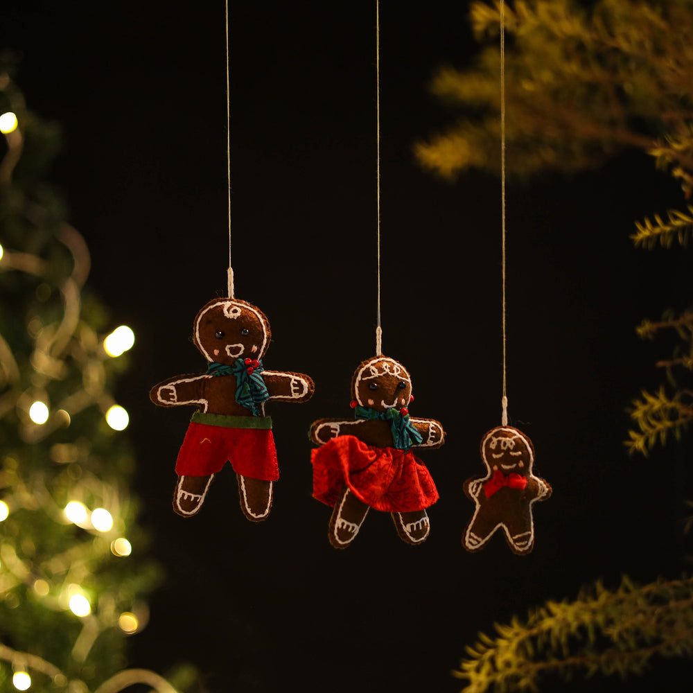 Felt Gingerbread Family - Handmade Christmas Decor 50