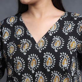 Buy Hand Batik Printed Cotton Flared Gher Dress Online l iTokri.com