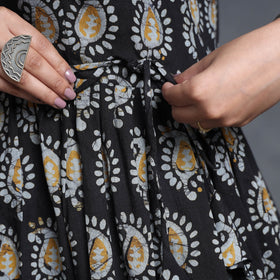 Buy Hand Batik Printed Cotton Flared Gher Dress Online l iTokri.com