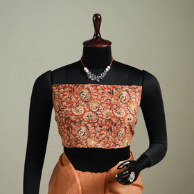 Peach - Nazaakat Kota Doria Cotton Plain Saree with Blouse & Jewellery Set 136