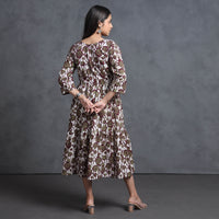 batik print dress