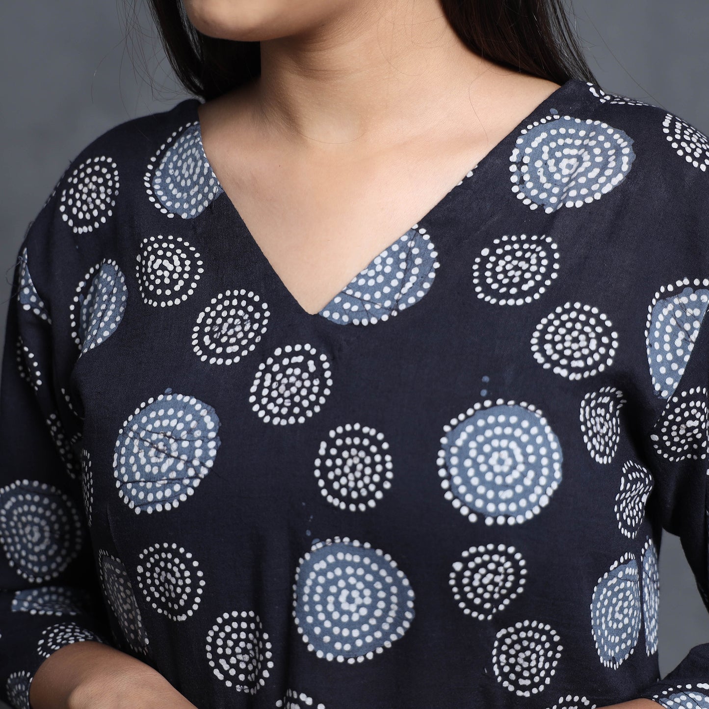 batik print dress