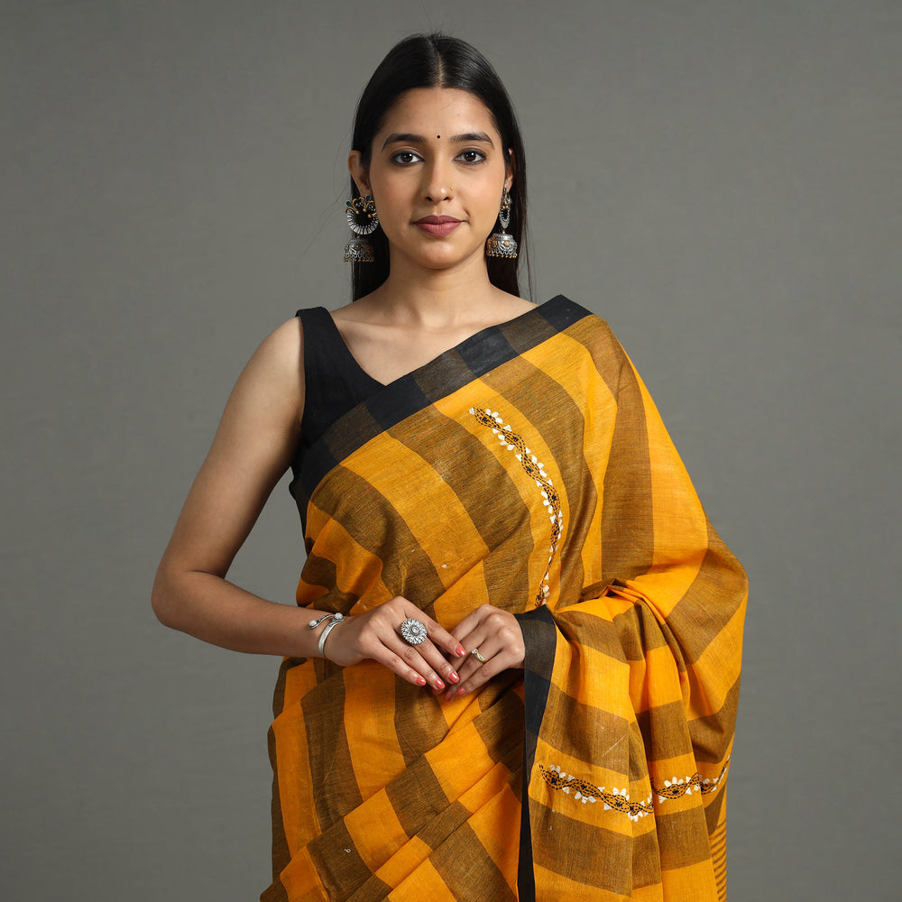 Kantha Embroidery Saree