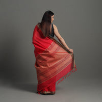 Red - Handloom Cotton Thread Border Kanchipuram Saree 07