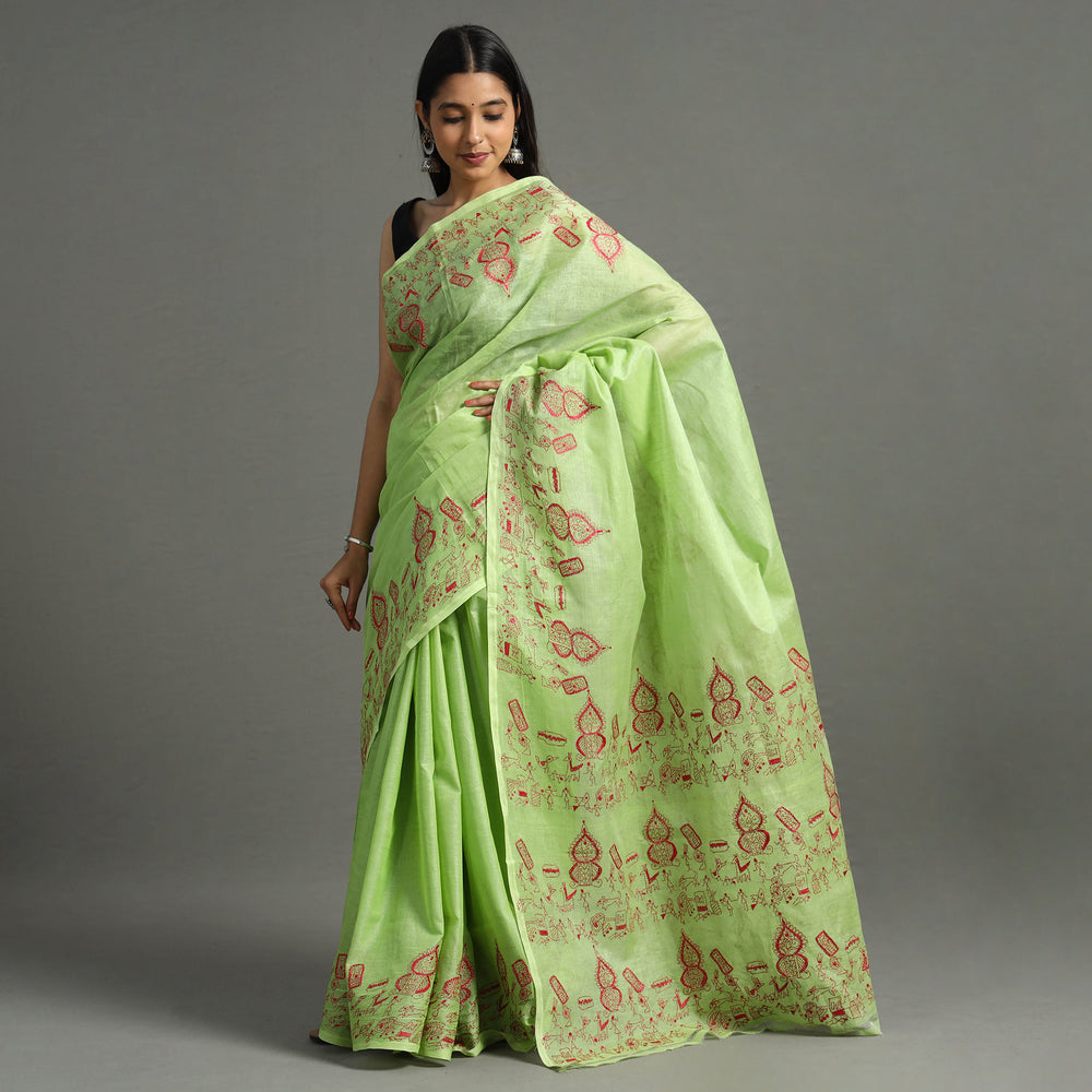 Kantha Embroidery Saree 