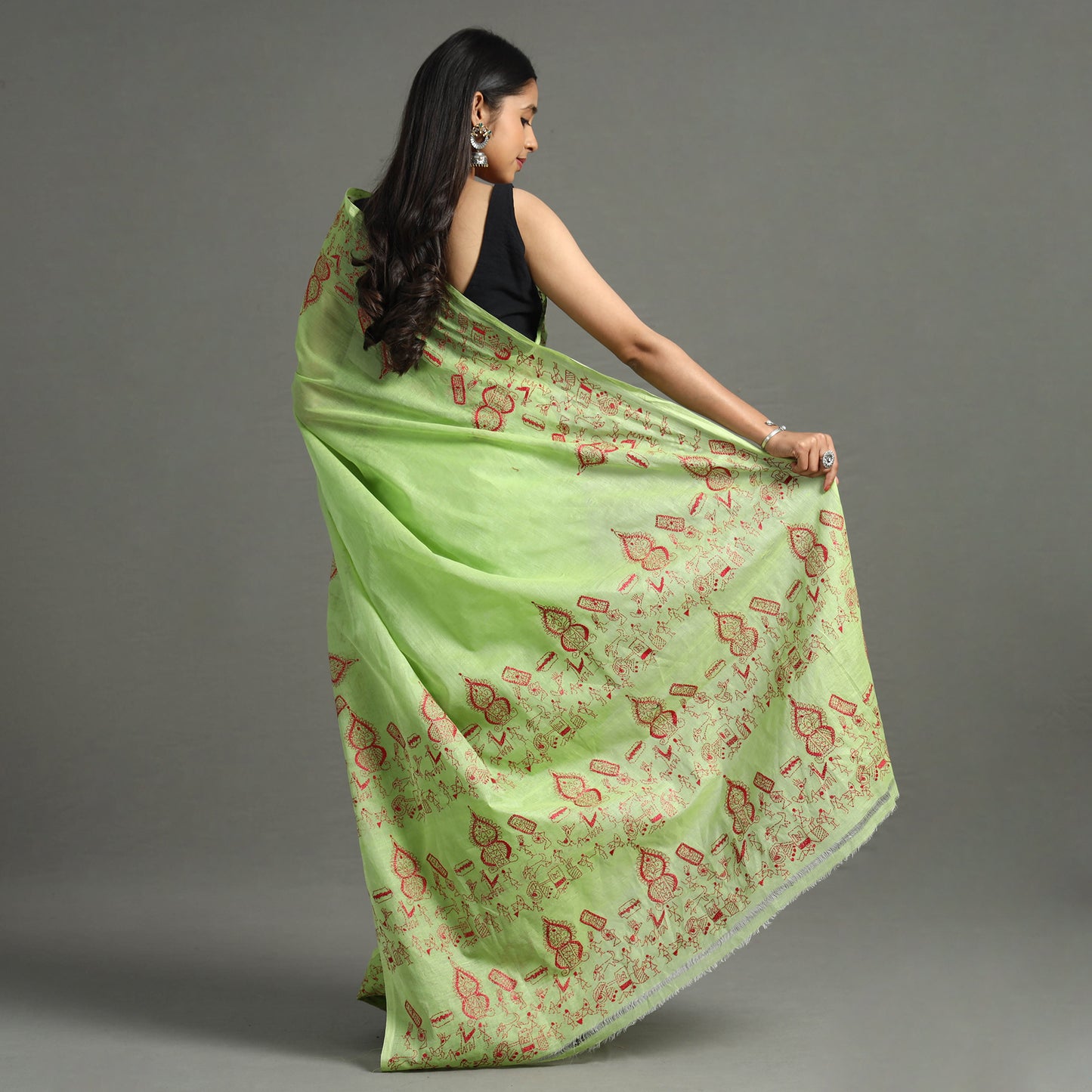 Kantha Embroidery Saree 