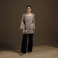 Brown - Sanganeri Hand Block Print Cotton Short Kurta for women 10