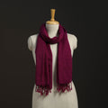 Purple - kumaun handwoven merino wool x cotton stole 101