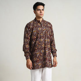  Bagru Block Printed Cotton Men Short Kurta 07 