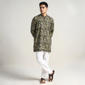  Bagru Block Printed Cotton Men Short Kurta 09 