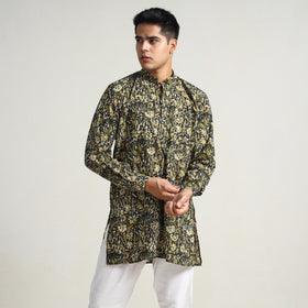  Bagru Block Printed Cotton Men Short Kurta 09 