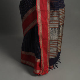  Handloom Cotton Thread Border Kanchipuram Saree 