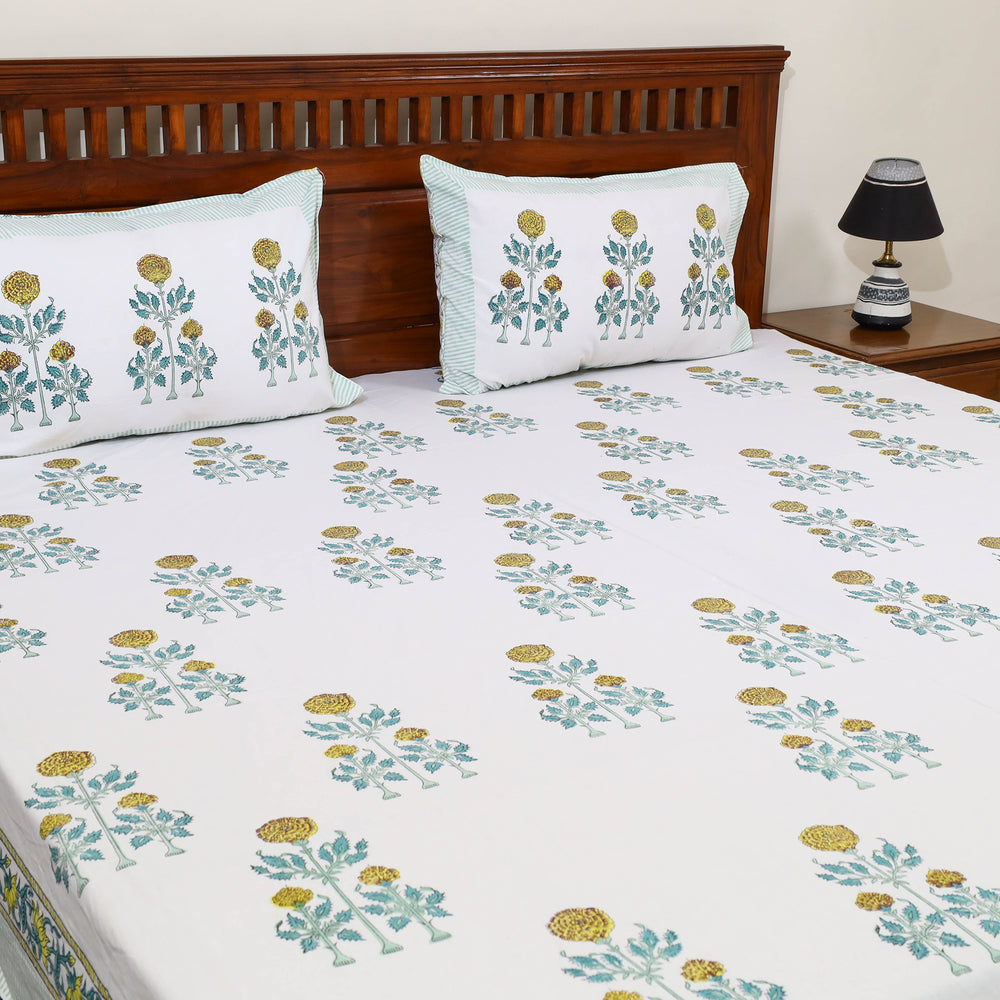 Sanganeri Double Bed Cover set