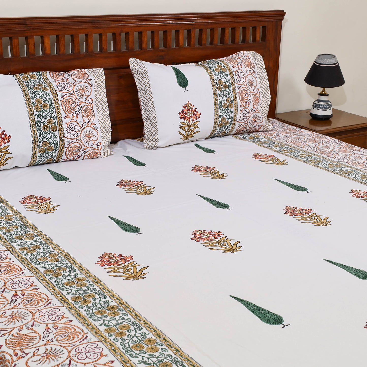 Sanganeri Double Bed Cover set