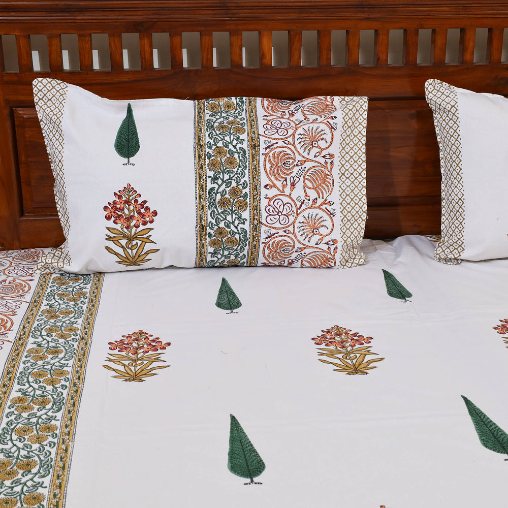 Sanganeri Double Bed Cover set