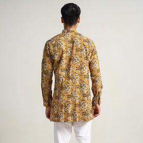  Bagru Block Printed Cotton Men Short Kurta 02 