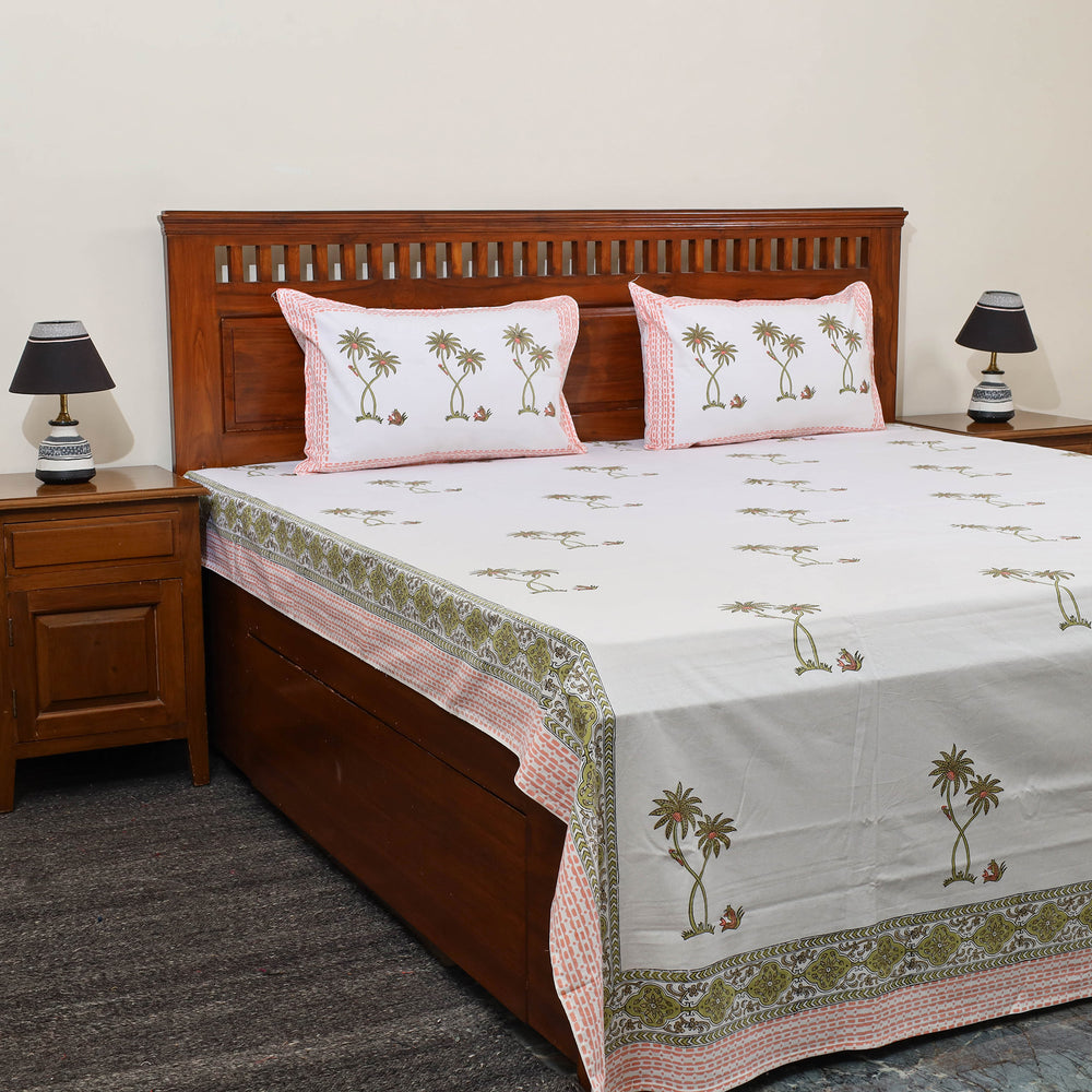 Sanganeri Double Bed Cover set