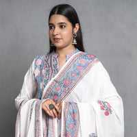 Sanganeri Kurta with Palazzo & Dupatta Set
