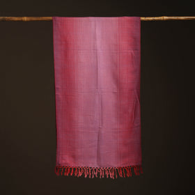 Pink - kumaun handwoven merino wool x cotton stole 108