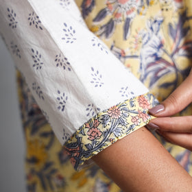  Sanganeri Block Printed Cotton Kurta with Palazzo & Dupatta Set 