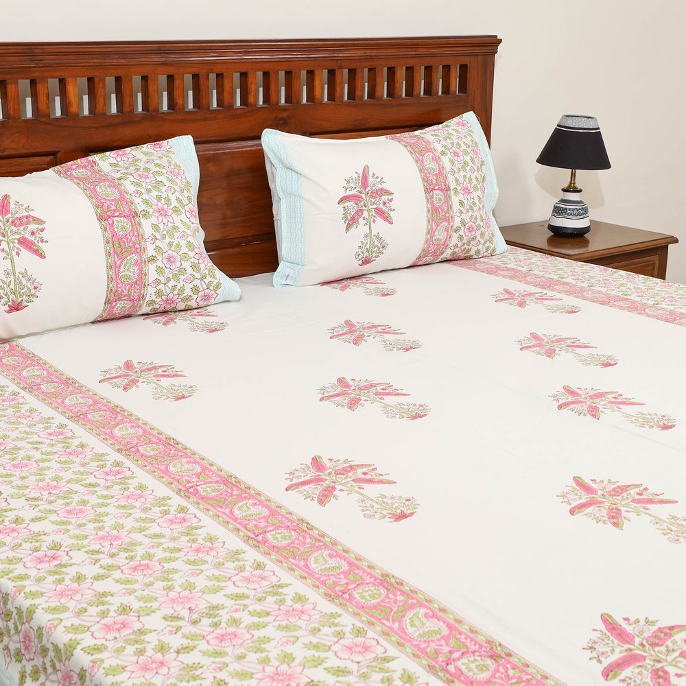 Sanganeri Double Bed Cover set