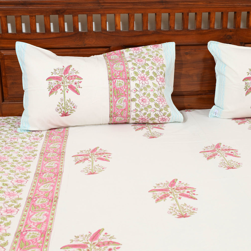 Sanganeri Double Bed Cover set