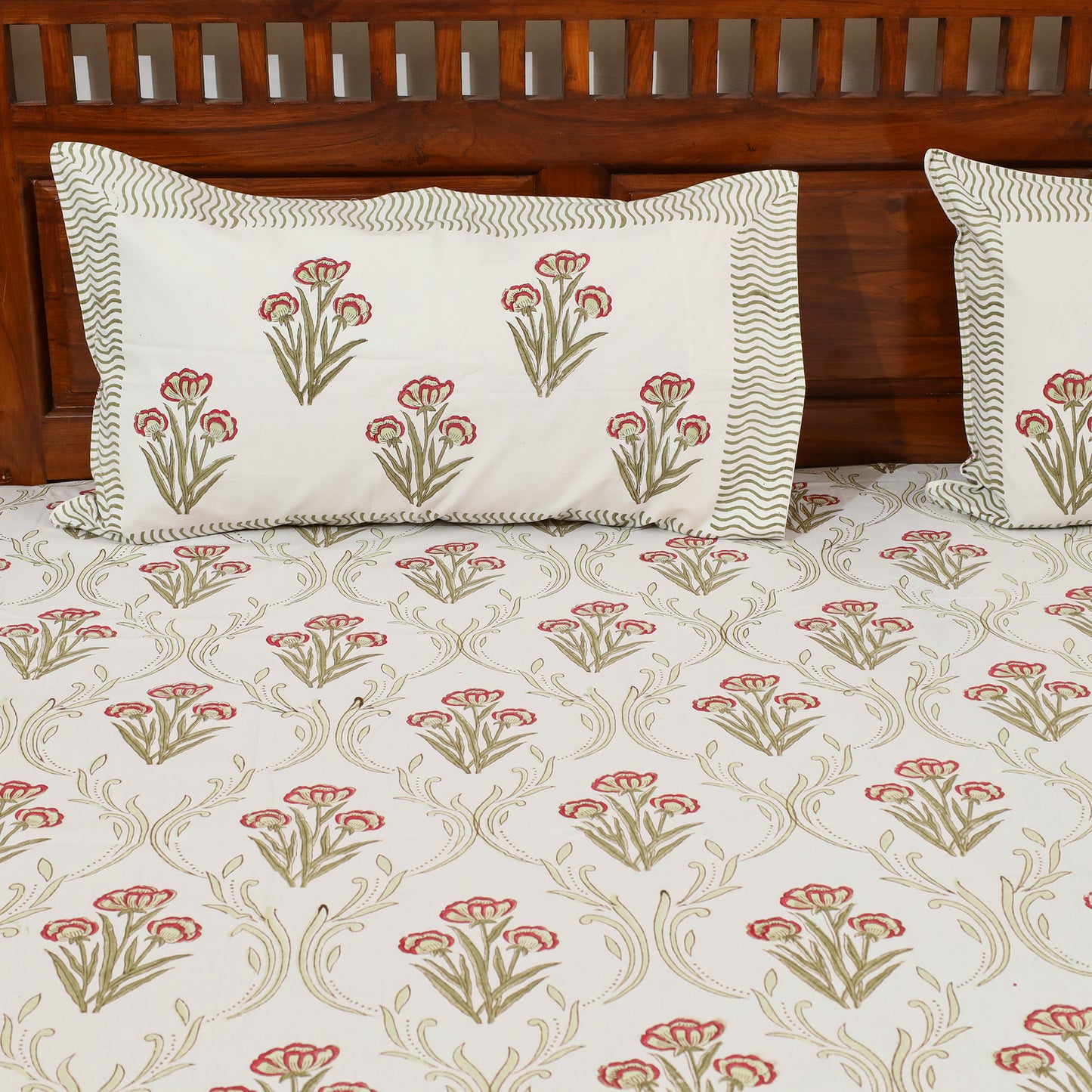 Sanganeri Double Bed Cover set