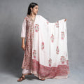 Buy Sanganeri Block Printed Cotton Kurta with Palazzo & Dupatta Set Online at iTokri.com