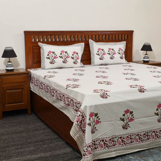 Sanganeri Double Bed Cover set