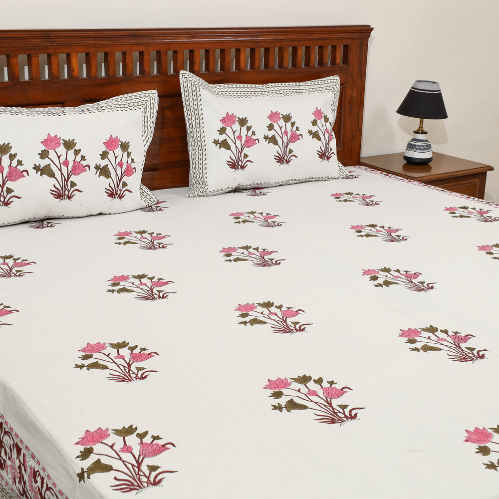 Sanganeri Double Bed Cover set