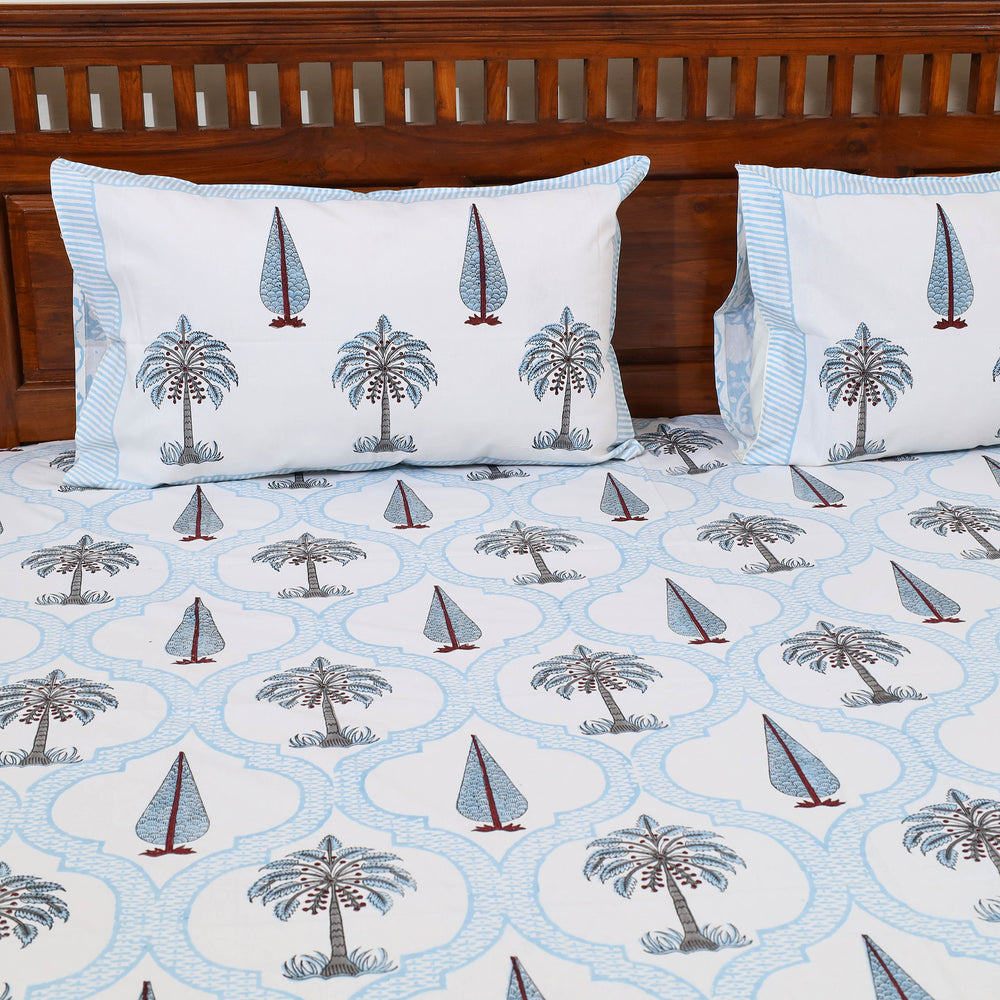 Sanganeri Double Bed Cover set