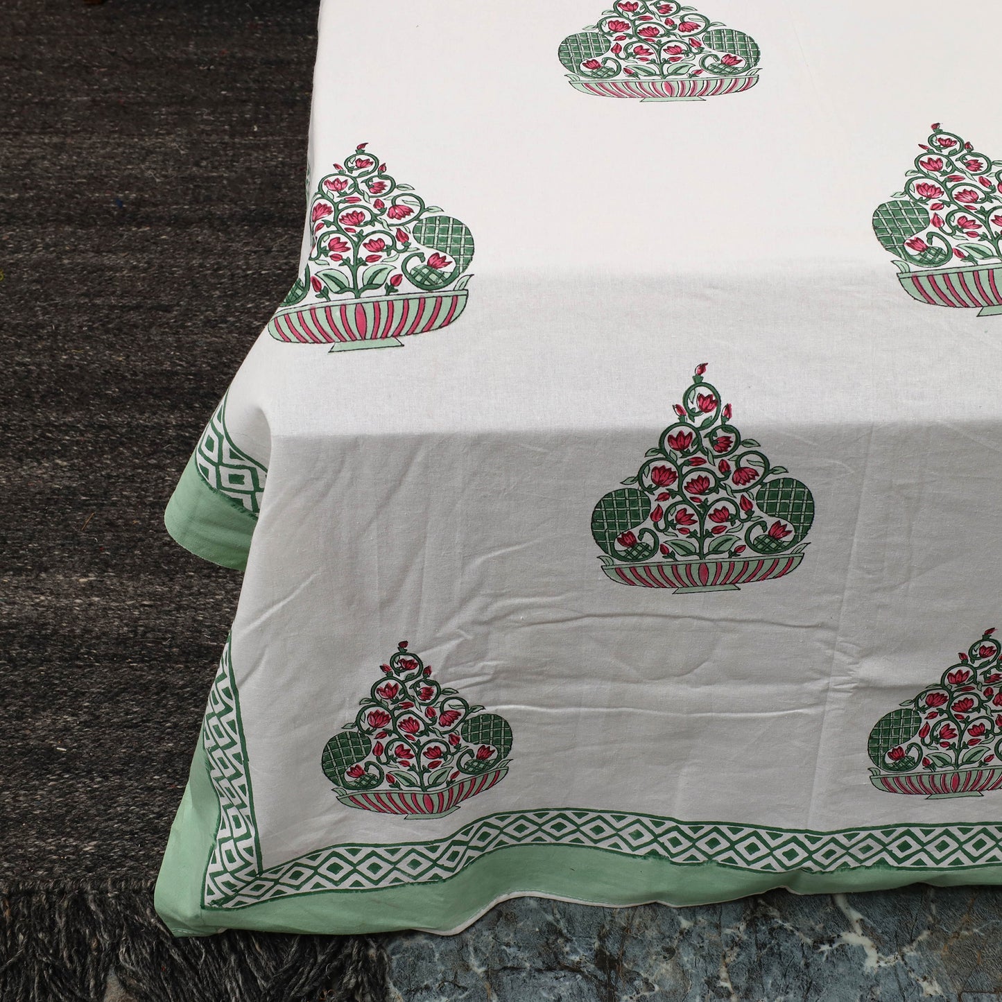 Sanganeri Double Bed Cover set