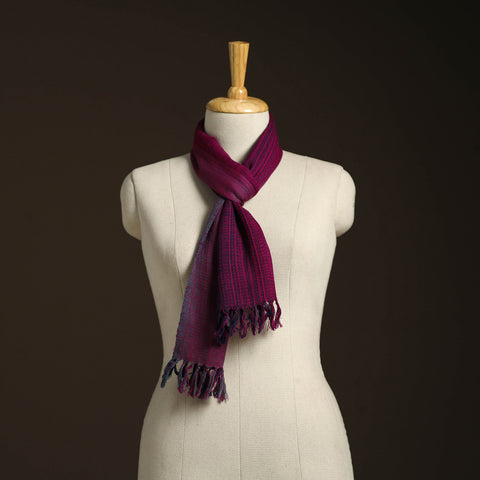 Purple - kumaun handwoven merino wool scarf 143