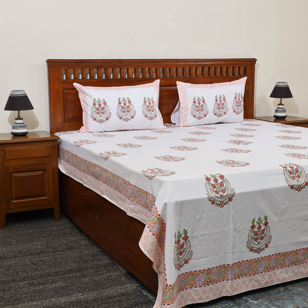 Sanganeri Double Bed Cover set