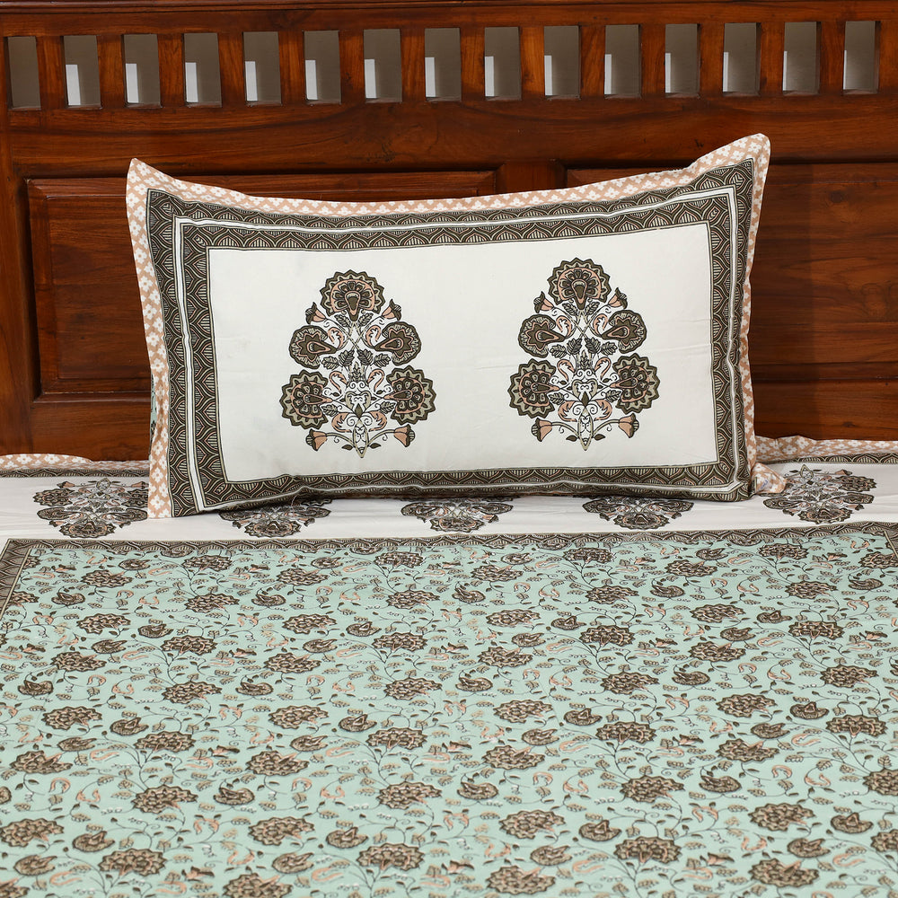 Sanganeri Double Bed Cover set