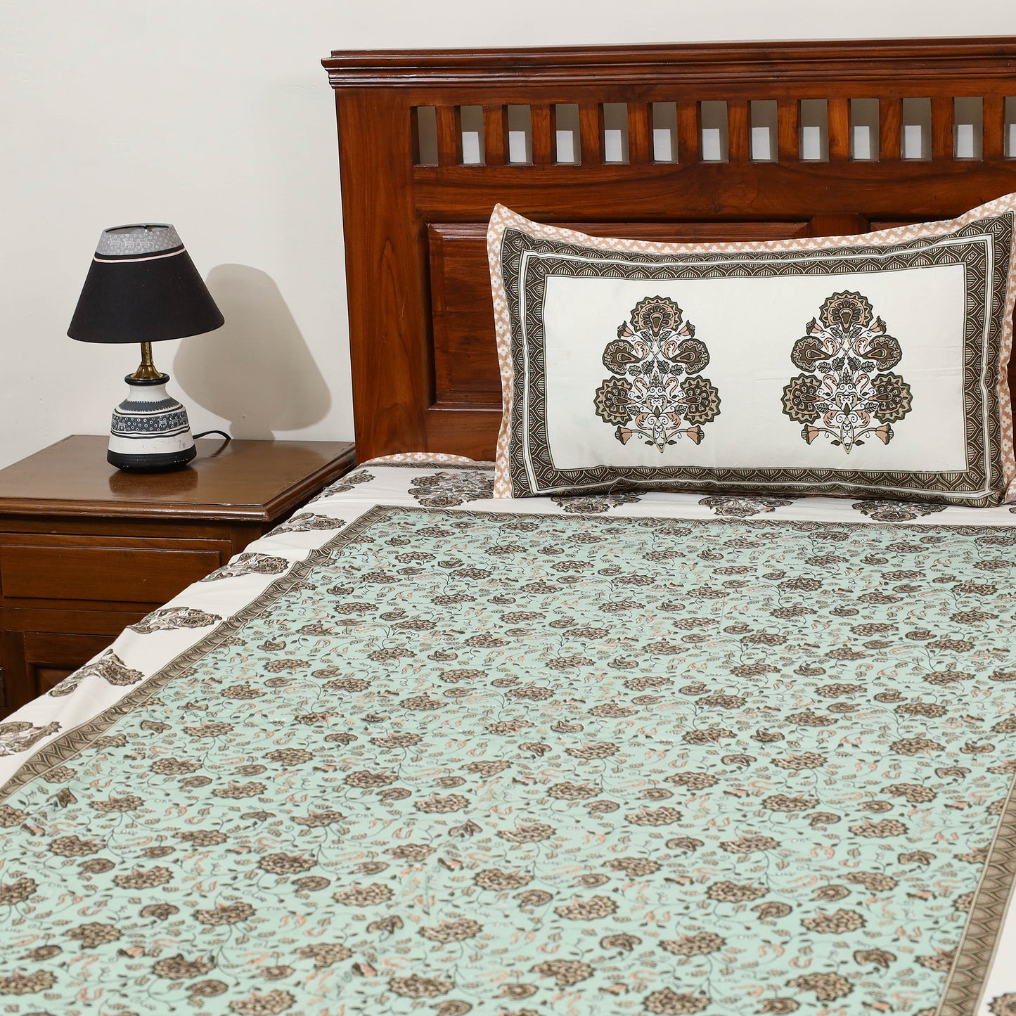 Sanganeri Double Bed Cover set